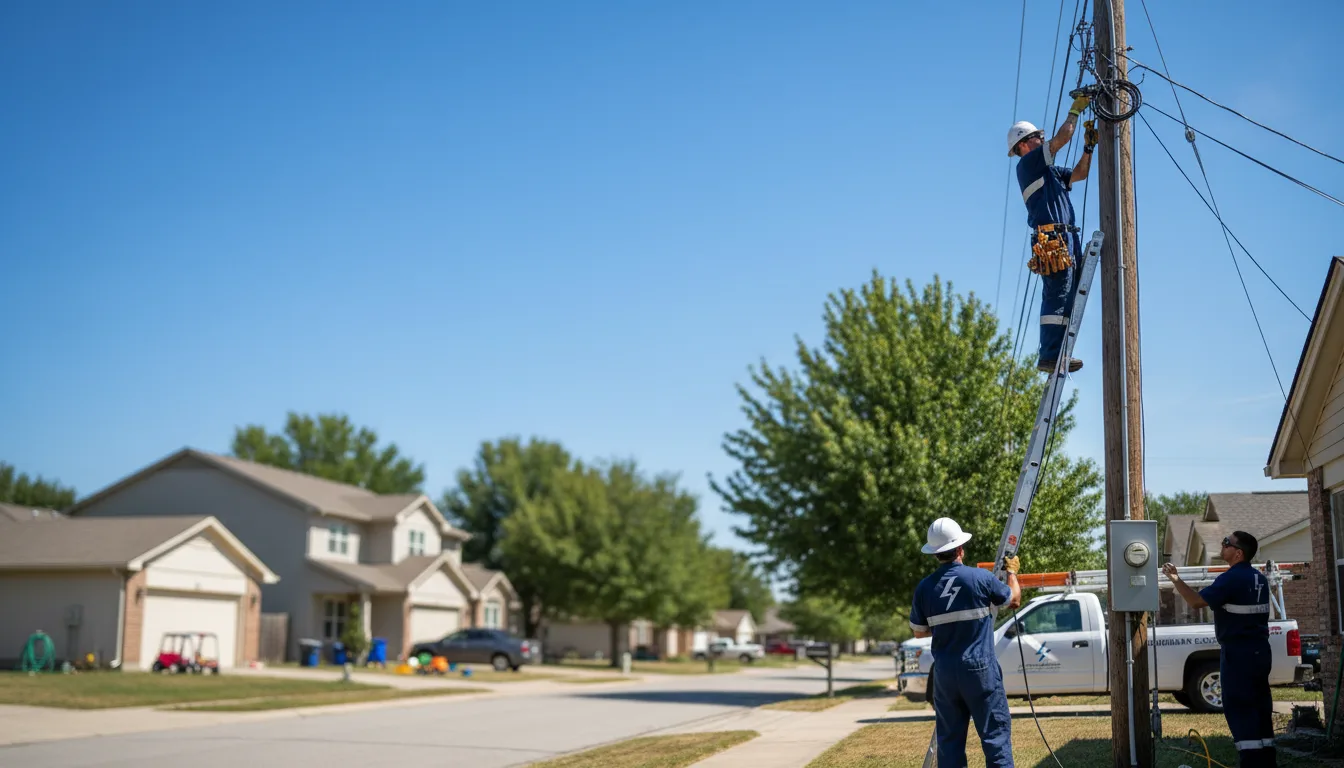 Residential electrician providing installation services in Clarksville, FL